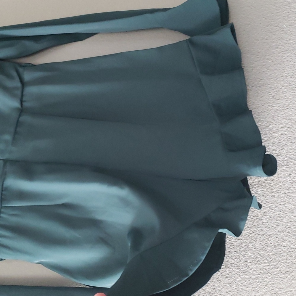 blue blush Ruffled Romper - Picture 8 of 12